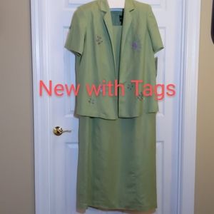 Green Dress Suit (Dress), NWT, Sz 18